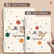 A5 Cute Loose-Leaf Notebook – Detachable Coil, Kawaii Cover Designs