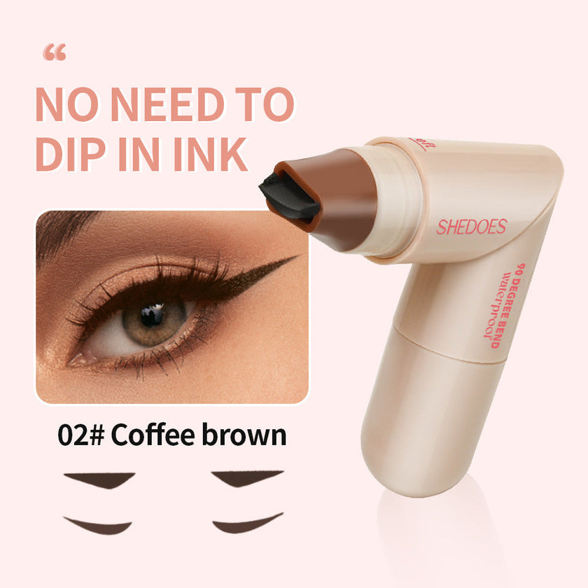 SHEDOES Stamp Eyeliner Pen – Waterproof Seal Liner, Black & Brown, 2ML