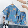 Denim Short Sleeve Shirt Outfit Trendy Handsome Clothes Boys Denim two piece for boys