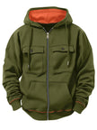 Men's Plus Size Casual Zipper Sweater