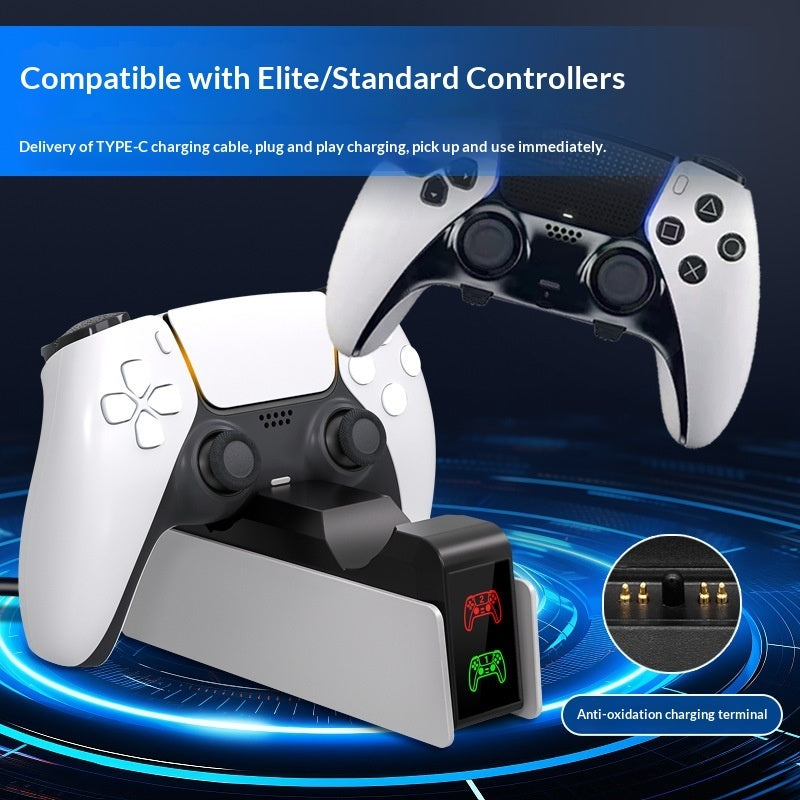 PS5 Dual Controller Charging Dock – Fast USB Charging Station for PlayStation 5