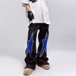 Five-pointed Star Embroidery Denim Horn Loose Straight Casual All-match Mop Jeans Baggy Trousers Men