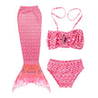 Girls Mermaid Bikini Set for Kids – 3-Piece Swimsuit with Skirt, Panties & Bra (Ages 3–8)