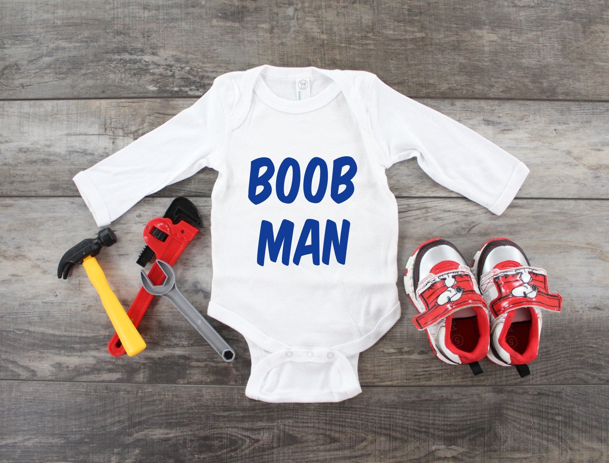 Boob Man Infant Bodysuit