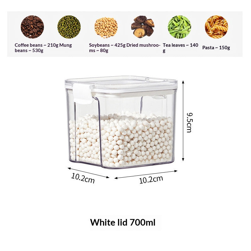 Airtight Pantry Food Storage Containers – Kitchen Organizer in 5 Sizes (460ml to 1800ml)