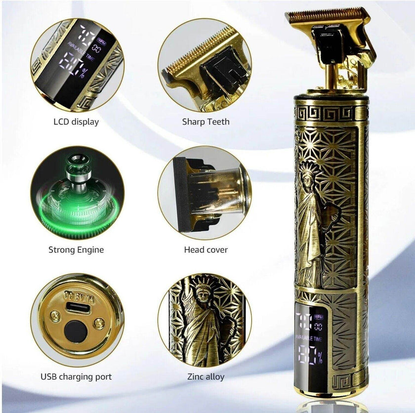 Beard Trimmer Hair Clippers Cordless Hair Cutting Kit Barber Shaving Machine For Men USB Rechargeable 1 PCS