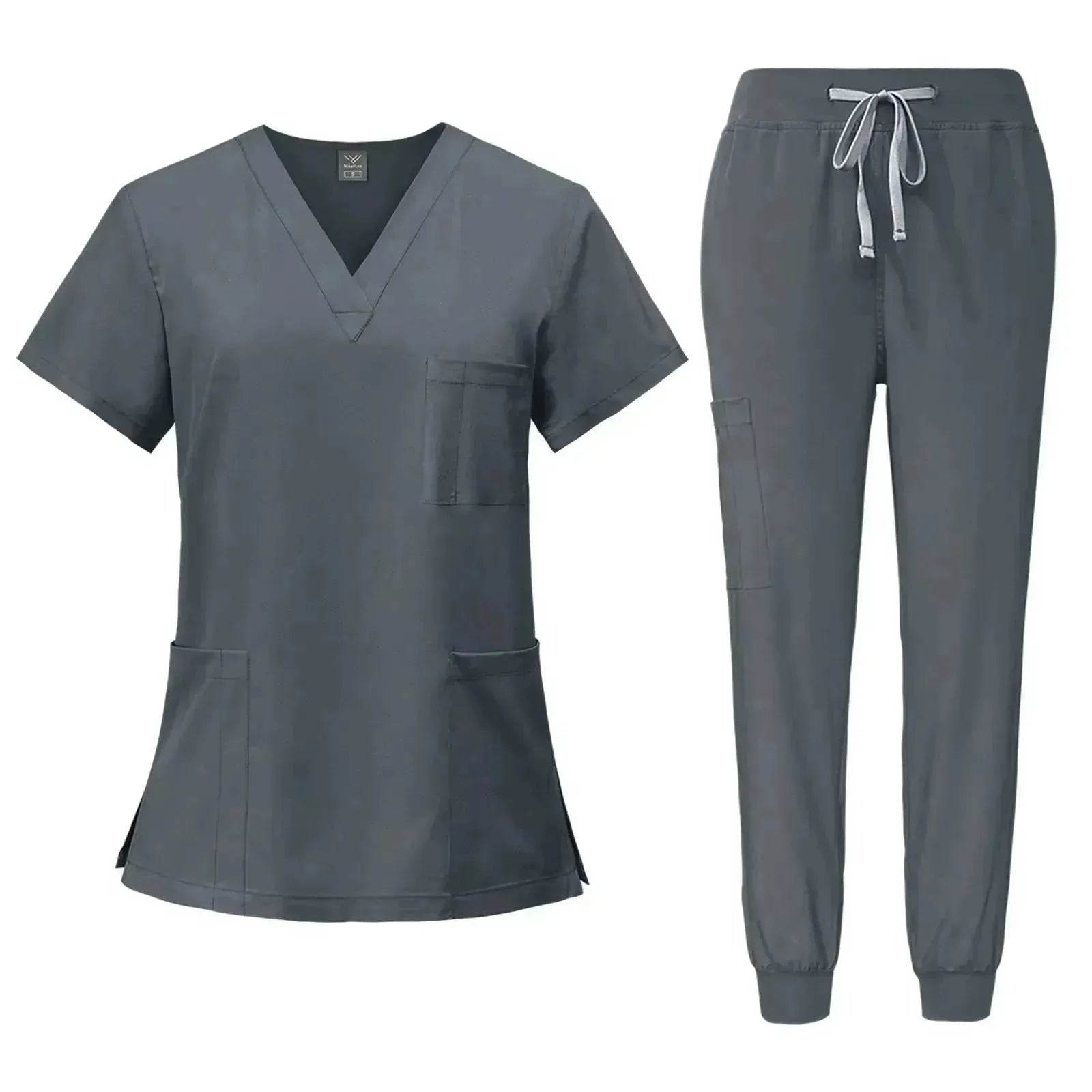Quick-drying T-shirt Surgical Clothes Oral Nurse Doctor Work Clothes Pet Hospital Work