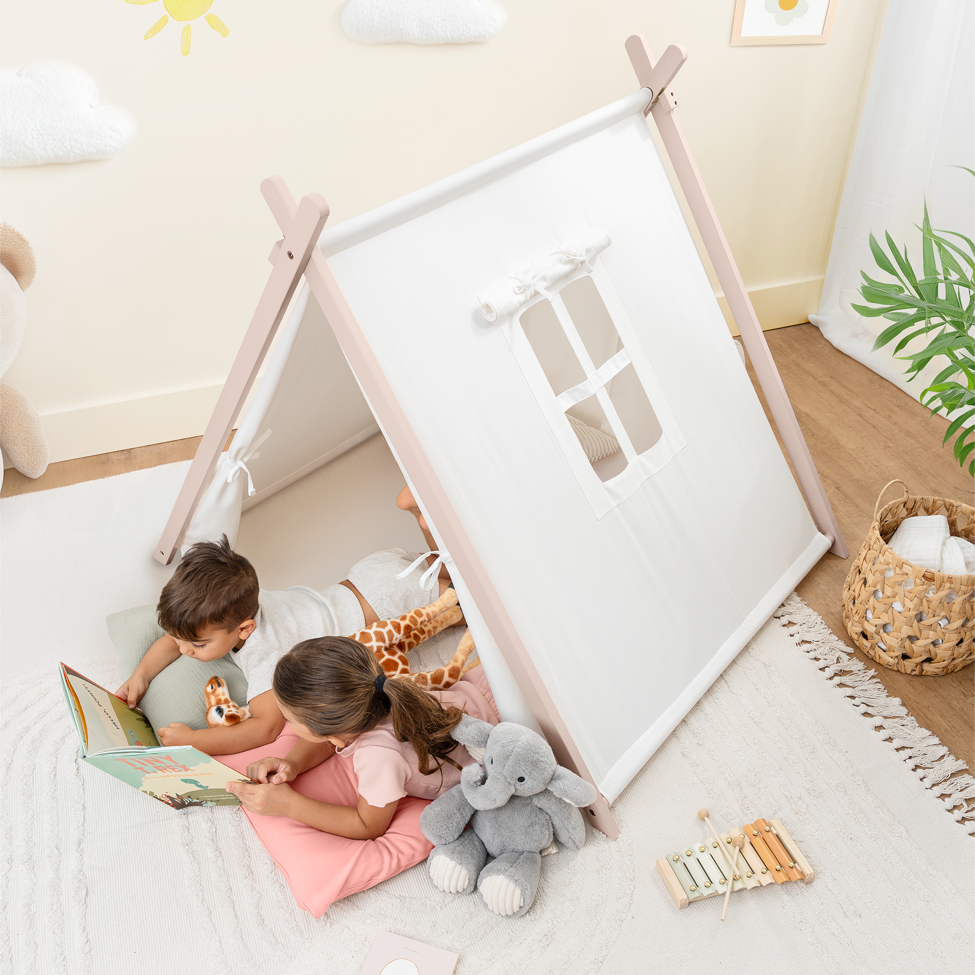 Comfy Cubs - Kids Play Tent - Natural Wood