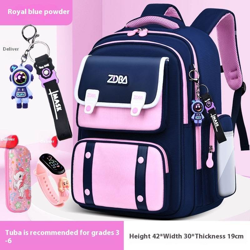 Elementary School Spine Protection Backpack Water resistant School bag