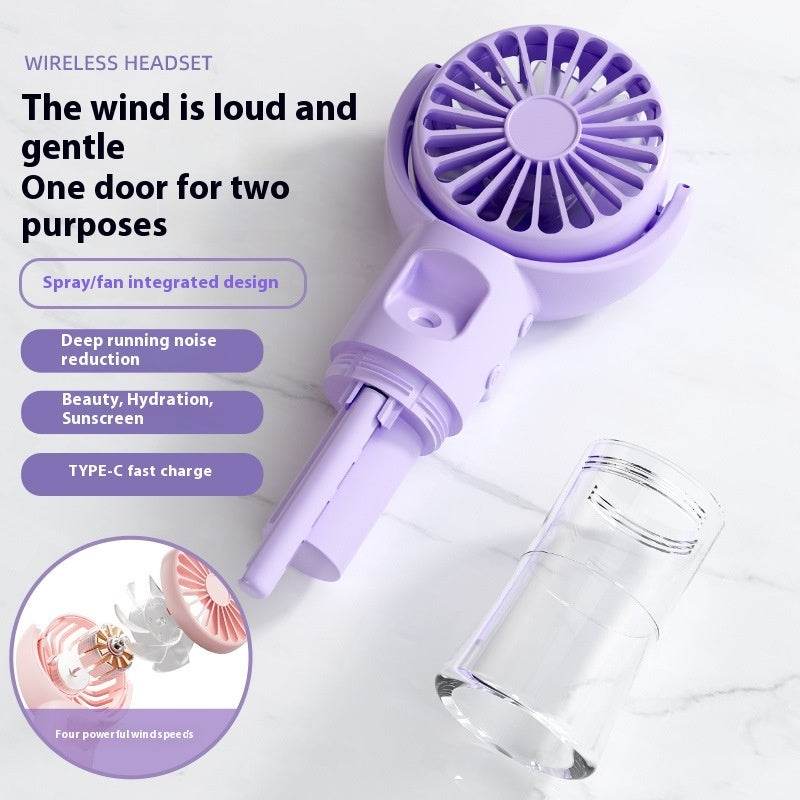Usb Rechargeable Halter Portable F4 Handheld Spray Hydrating Fan
