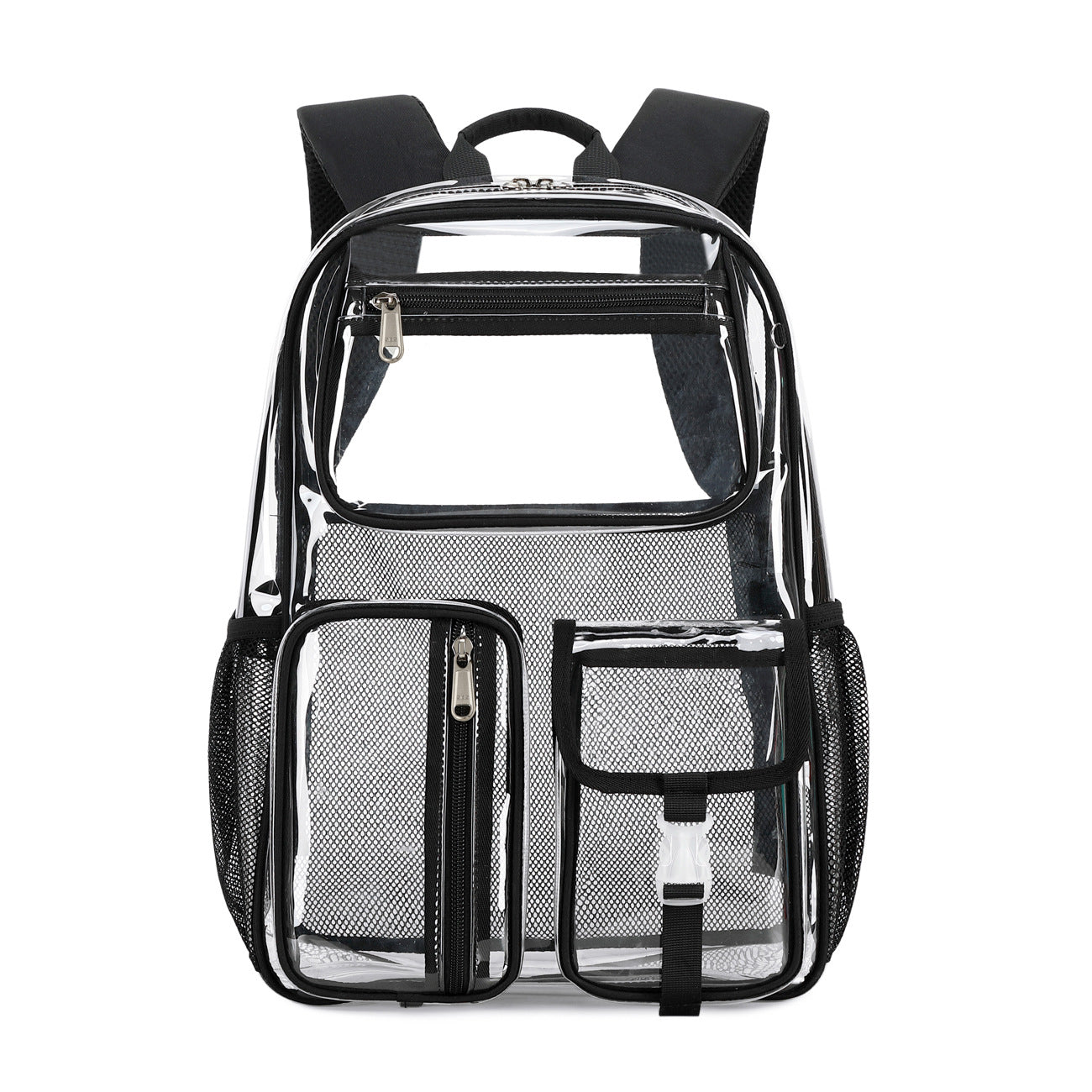 Clear Transparent Large Capacity Backpack – School & Travel Bag | Black, Gray, Pink, Lavender
