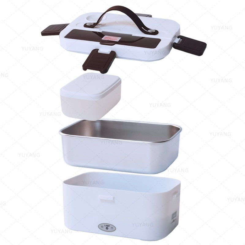 Portable Electric Lunch Box – 304 Stainless Steel, Car & Home Use