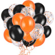 Halloween Balloon Set – Black & Orange Party Decoration Balloons