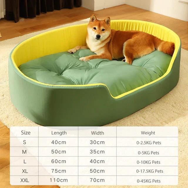 Oval Bolster Dog & Cat Bed – All-Season Sponge Pet Nest | S to XXL