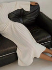Loose Woolen Midi Twisted Knitted Thick Winter sweater Dress
