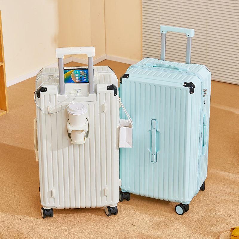 Smart USB Charging Carry-On Suitcase with Large Capacity & Wet-Dry Separation
