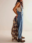 Women's Loose Denim Overalls Jumper – Casual Bib Suspender Jeans Jumpsuit with Pockets | Streetwear