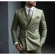 Men's British Slim Fit 2-Piece Suit Set – 17 Colors, Banquet & Wedding Formal Wear | Canada & USA (XS–5XL)