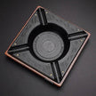 Luxury Cigar Ashtray, Wooden Metal Alloy 4-Slot and 2-Slot Cigar Rest