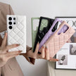 Diamond Plaid Samsung leather Phone case