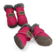 Dog Winter Snow Boots – Waterproof Non-Slip PU Paw Shoes for Small & Medium Dogs (10 Colours, Sizes 1–5 & S–XXL)