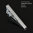 Men's Silver Electroplated Tie Clip – 25 Line Pattern Styles, 5cm Flat Head Business Tie Bar | Canada & USA