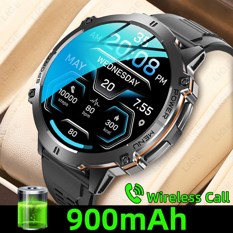 X3 Pro AMOLED Men's Smartwatch – Bluetooth Calling, 100+ Sports Modes, 900mAh Battery, Compass & Barometer