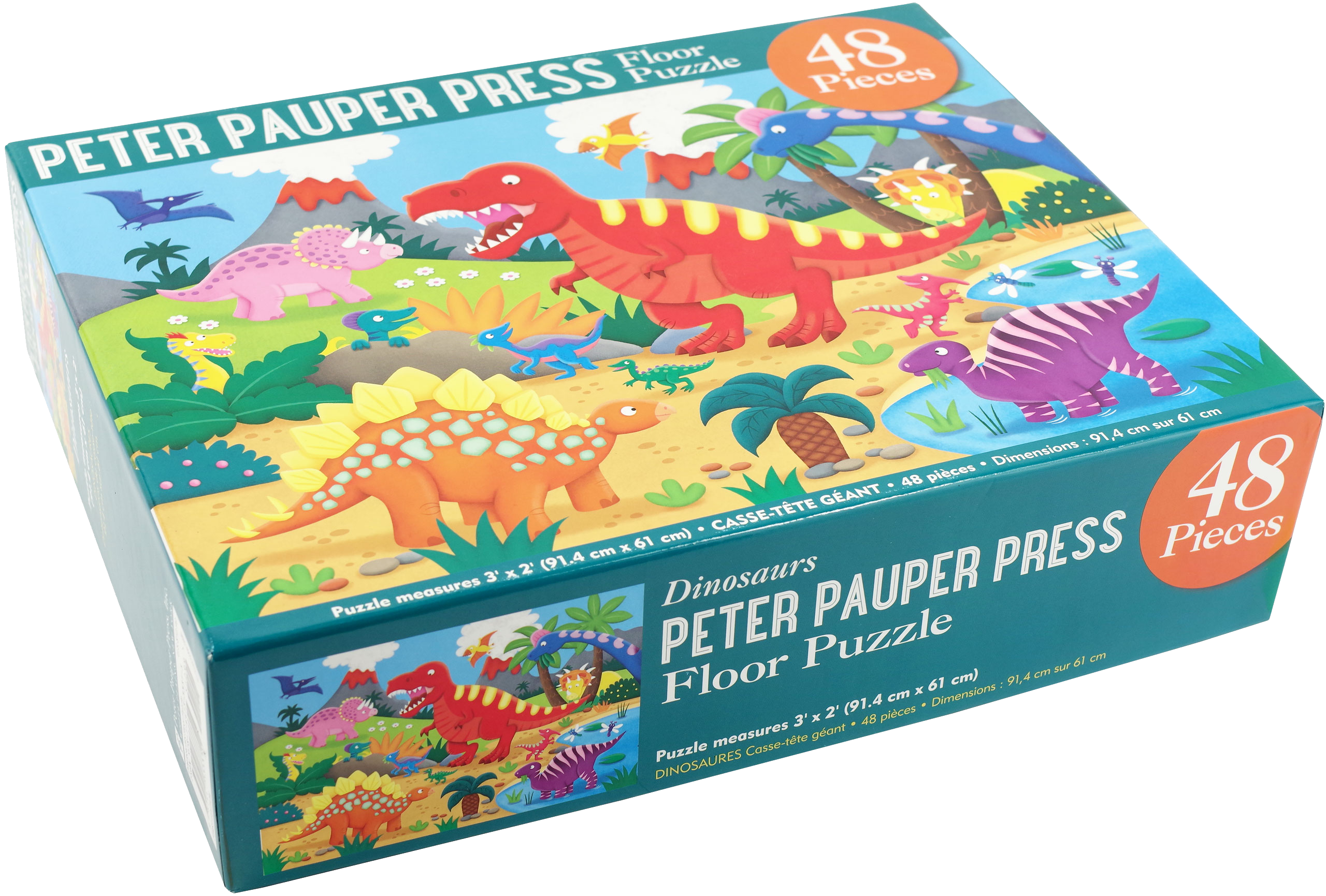 Peter Pauper Press - Dinosaurs Kids' Floor Puzzle