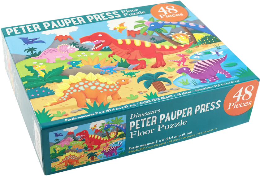 Peter Pauper Press - Dinosaurs Kids' Floor Puzzle