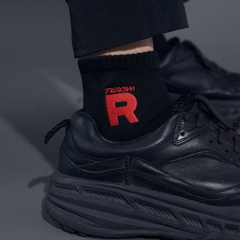 Team Rocket (Japanese) Mid-Length Socks Black