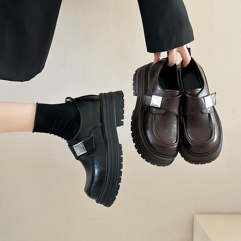 Fashion Personality Retro Platform Loafers Women