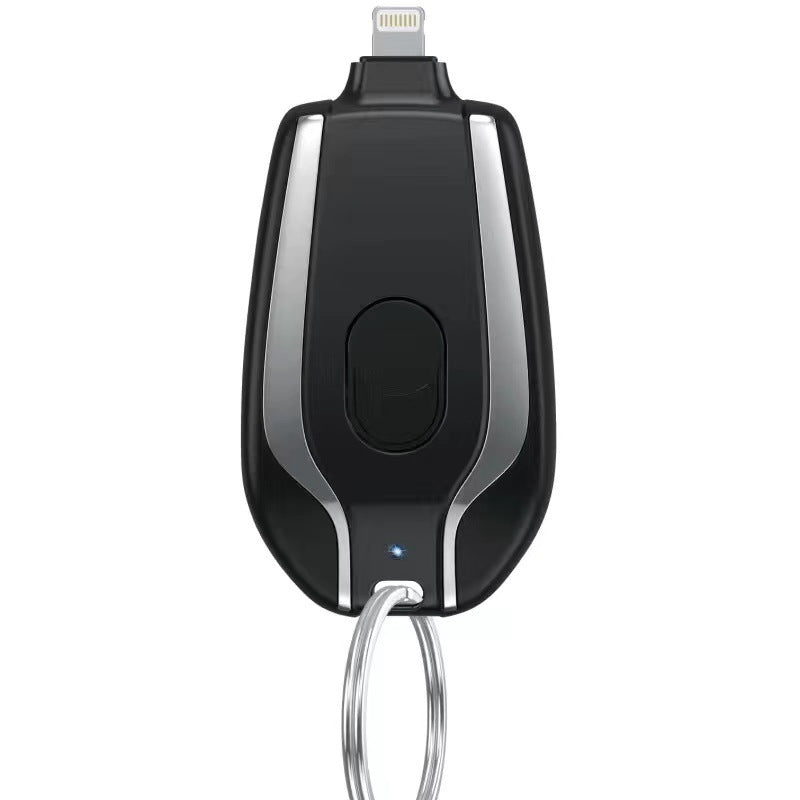 Keychain Power Bank 1500mAh – Portable Emergency Charger for iPhone & USB-C