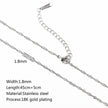 Stainless Steel Vacuum Vapor Plating 18K Gold Color Protection Lip Chain Necklace