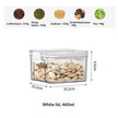 Airtight Pantry Food Storage Containers – Kitchen Organizer in 5 Sizes (460ml to 1800ml)