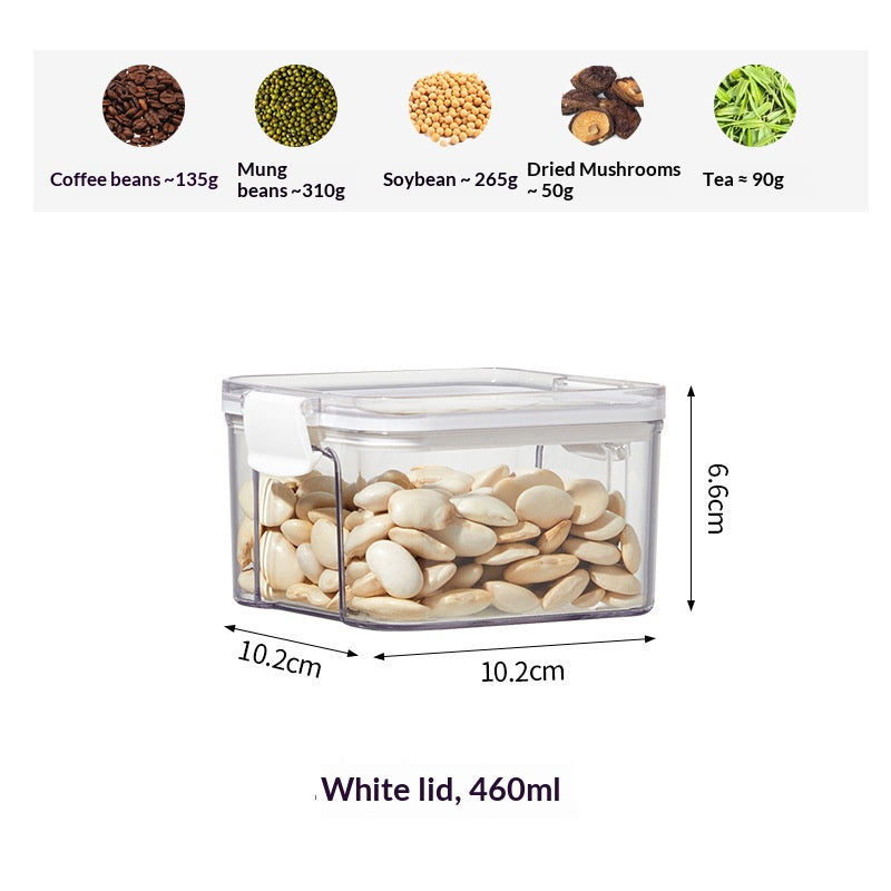 Airtight Pantry Food Storage Containers – Kitchen Organizer in 5 Sizes (460ml to 1800ml)