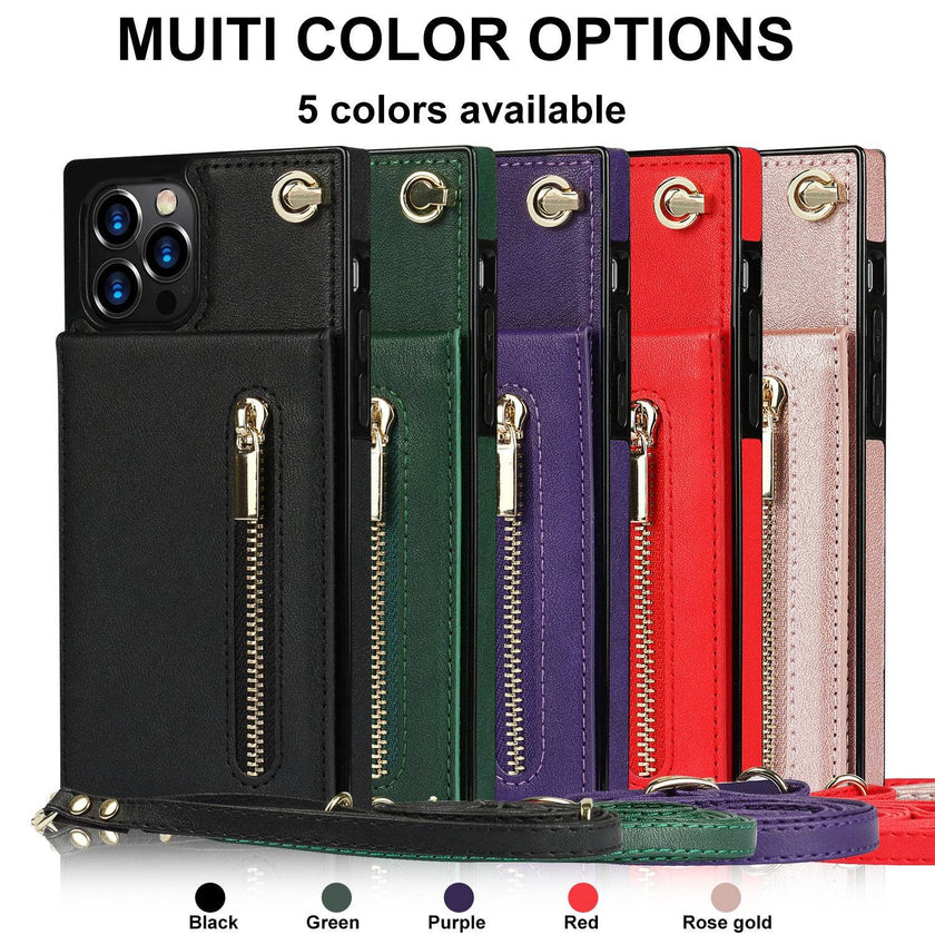 Samsung leather Crossbody Phone Case Card Holder Wallet leather case