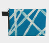 Zippered Cotton Canvas Carry All | White Lines