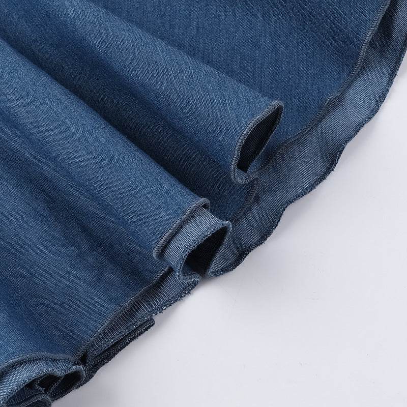 Fashion Tube Top Denim short mini Dress for Club