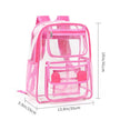 Clear PVC Transparent Backpack – Large Capacity Stadium Approved School & Travel Bag