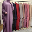 Batwing Sleeve Plain Abaya for ArabArab Women Eid Jalabiya for Women Islamic Wear for Women