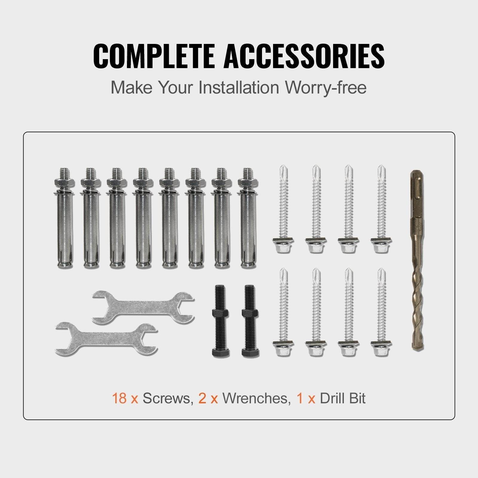 Handrails For Outdoor Steps, Fit 3-5 Steps Outdoor Stair Railing, Wrought Iron Handrail, Flexible Front Porch Hand Rail, Black Transitional Hand Railings For Concrete Steps Or Wooden Stairs