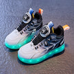 Kids Flash LED Knob Roller Skating Shoes – Light-Up Sneakers for Boys & Girls