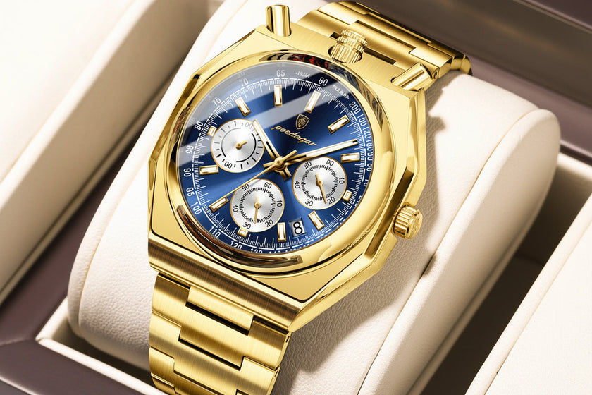 P897 Retro Men's Quartz Watch | Waterproof Luminous Steel Band