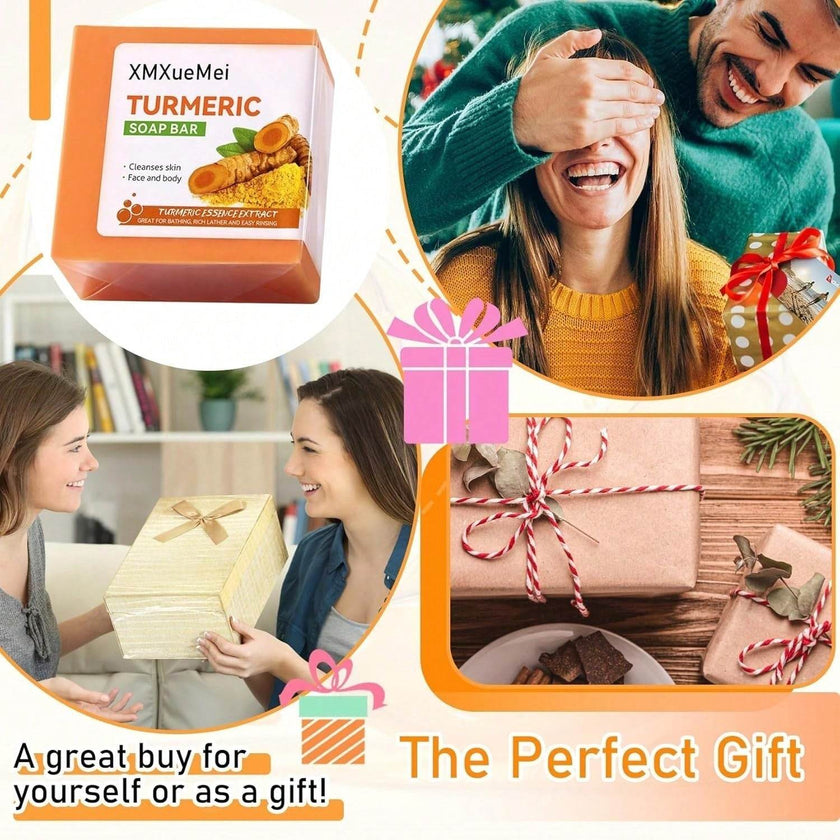 Body Face Brightening Turmeric Hyperpigmentation Bar Soap