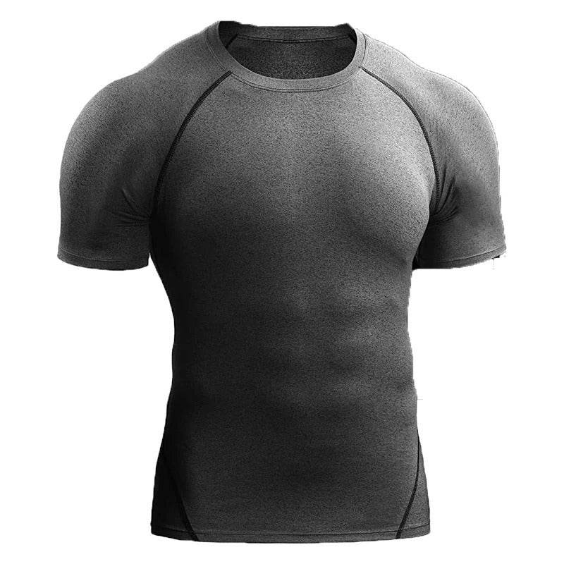 Quick Drying Men Short Sleeve Exercise Running Workout T-shirt Top