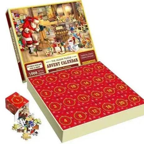 New 24 Boxes Unique Christmas Advent Calendar  2024 Jigsaw Puzzle