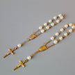 Beads Pearl Cross Full Moon Blessing Bracelet Fashion Jewelry