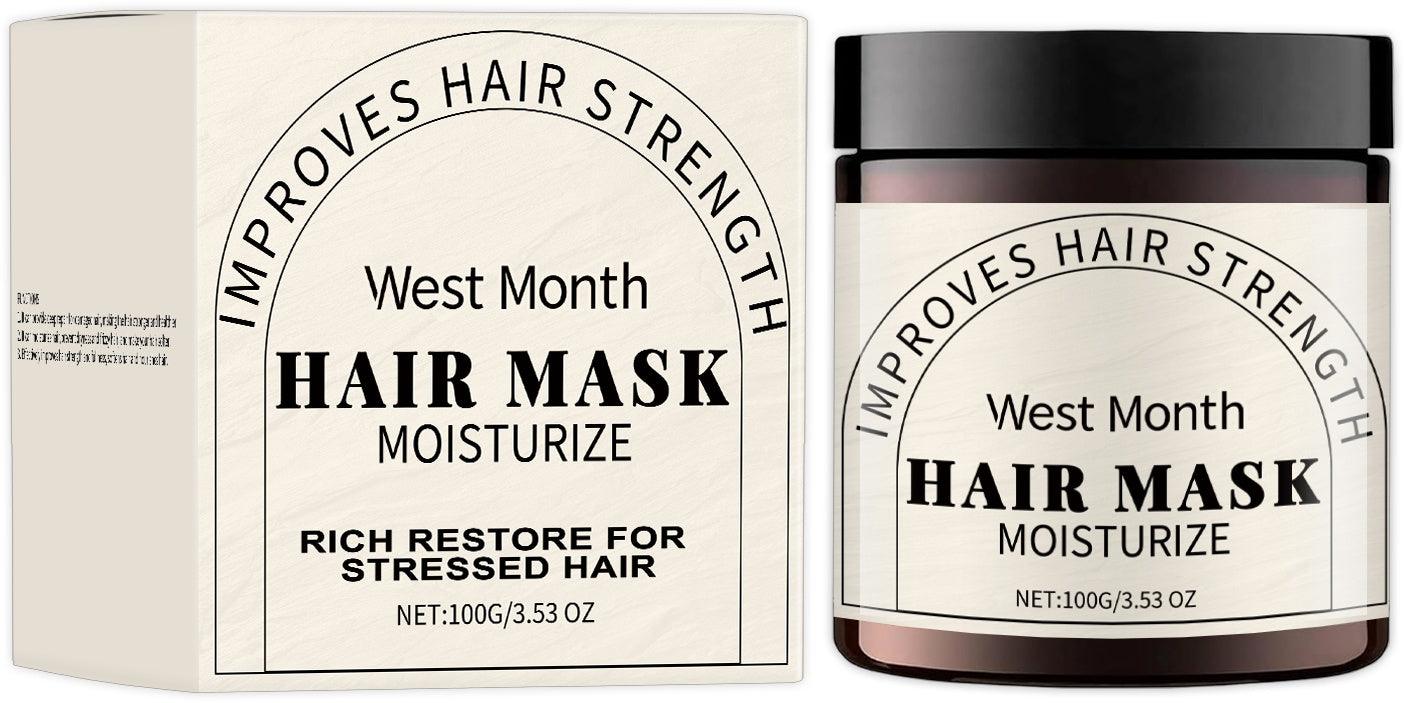 Shea Butter & Coconut Oil Hair Mask – Moisturising Repair Treatment with Mango Butter, Jasmine & Banana