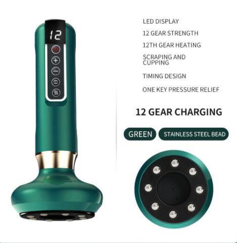 Electric Vacuum Cupping Massager – Gua Sha Body Massager with Infrared Heat