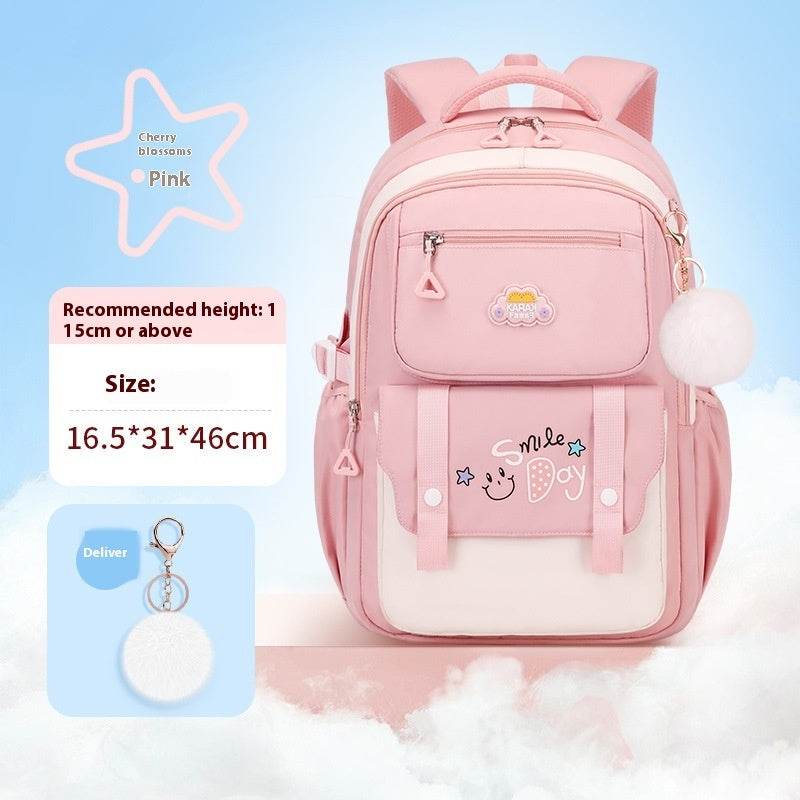 Water-Resistant Large Capacity Girls School Backpack – Oxford Cloth Kids Bag
